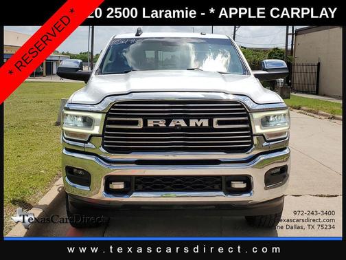 Bright White Clearcoat 2020 RAM 2500 Laramie Crew Cab 4x4 6'4' Box