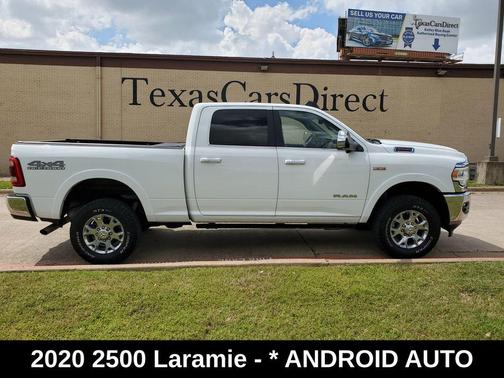 Bright White Clearcoat 2020 RAM 2500 Laramie Crew Cab 4x4 6'4' Box