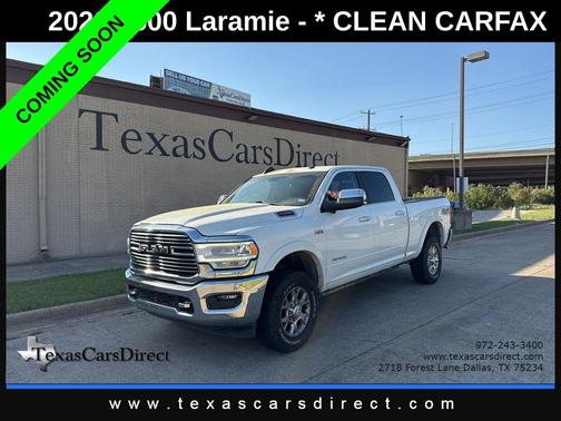 Bright White Clearcoat 2020 RAM 2500 Laramie Crew Cab 4x4 6'4' Box