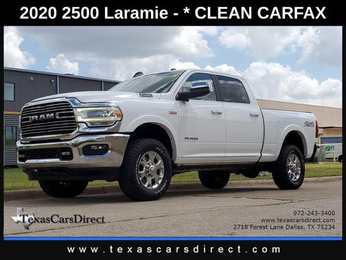 Bright White Clearcoat 2020 RAM 2500 Laramie Crew Cab 4x4 6'4' Box