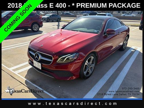 2018 Mercedes-Benz E-Class E 400