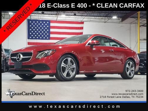 2018 Mercedes-Benz E-Class E 400