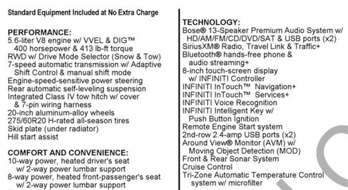 2019 INFINITI QX80 Luxe