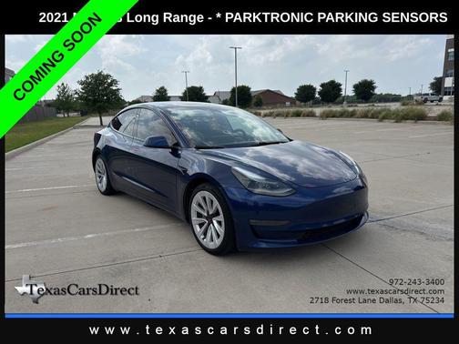 Deep Blue Metallic 2021 Tesla Model 3 Long Range