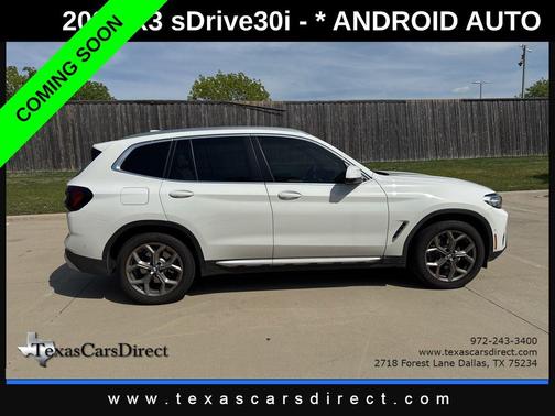 Alpine White 2023 BMW X3 sDrive30i