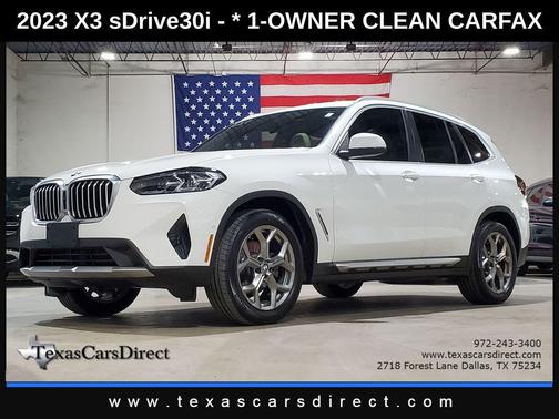 Alpine White 2023 BMW X3 sDrive30i
