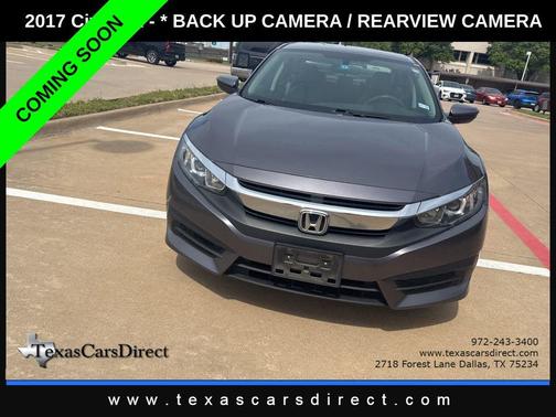 Modern Steel Metallic 2017 Honda Civic LX