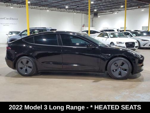 Solid Black 2022 Tesla Model 3 Long Range
