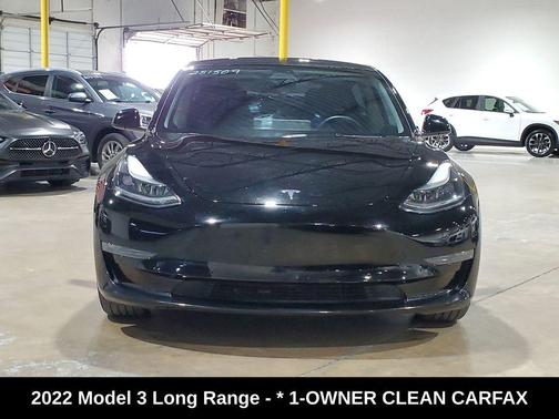 Solid Black 2022 Tesla Model 3 Long Range