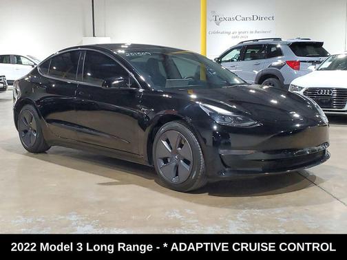 Solid Black 2022 Tesla Model 3 Long Range