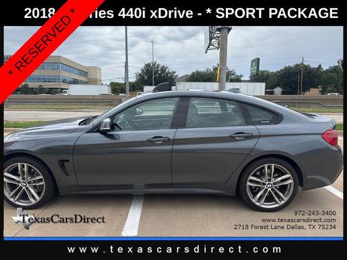 Mineral Gray Metallic 2018 BMW 440 Gran Coupe i xDrive