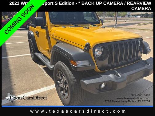 Hellayella Clearcoat 2021 Jeep Wrangler Sport S