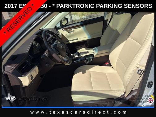Silver Lining Metallic 2017 Lexus ES 350 Base