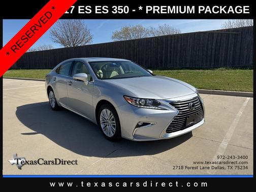 Silver Lining Metallic 2017 Lexus ES 350 Base