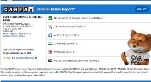 2021 Ford Bronco Sport Big Bend