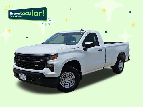 Summit White 2025 Chevrolet Silverado 1500 WT