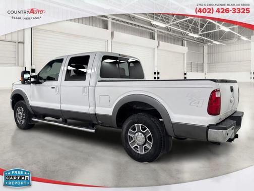White 2012 Ford F-250 Lariat