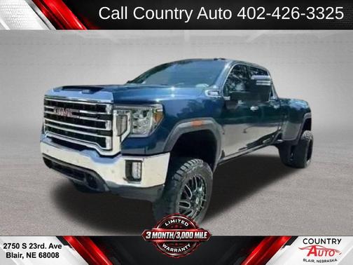 Pacific Blue Metallic 2020 GMC Sierra 3500 SLT