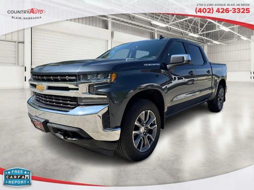 Gray 2021 Chevrolet Silverado 1500 LT