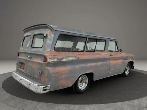 Blue 1965 GMC Suburban Pickup