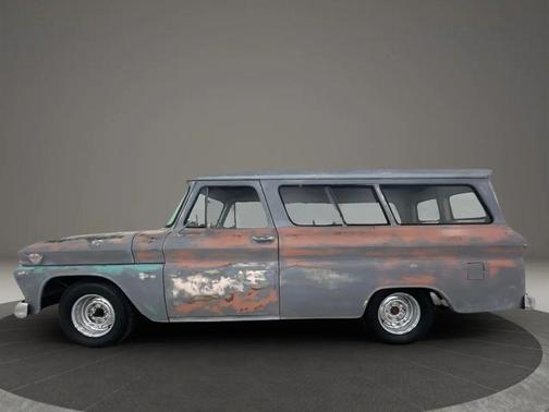Blue 1965 GMC Suburban Pickup