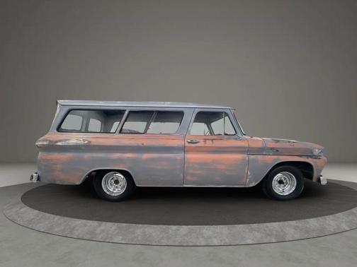 Blue 1965 GMC Suburban Pickup