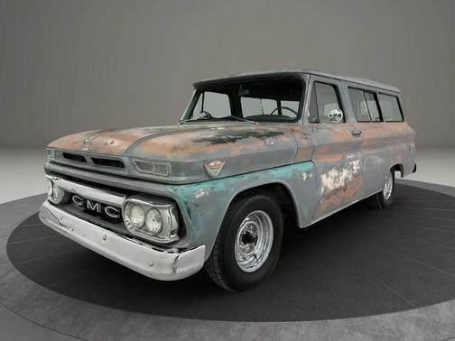 Blue 1965 GMC Suburban Pickup