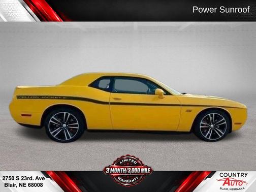 Yellow 2012 Dodge Challenger SRT8 392
