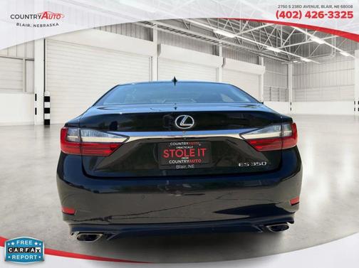Black 2018 Lexus ES 350 Base