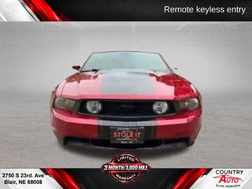 Red 2010 Ford Mustang GT Premium