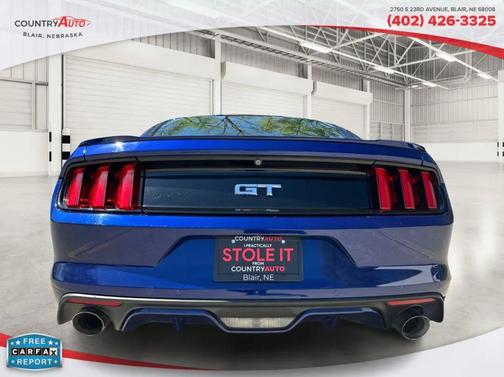 Blue 2016 Ford Mustang GT Premium