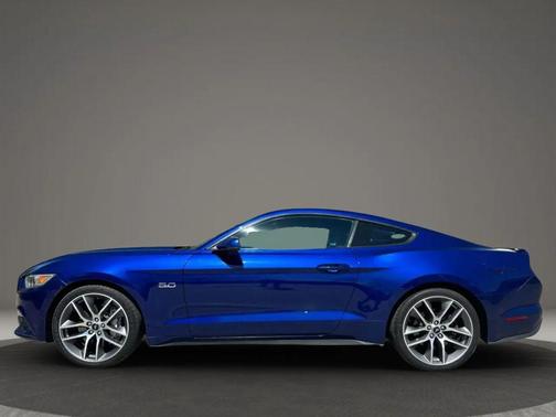 Blue 2016 Ford Mustang GT Premium