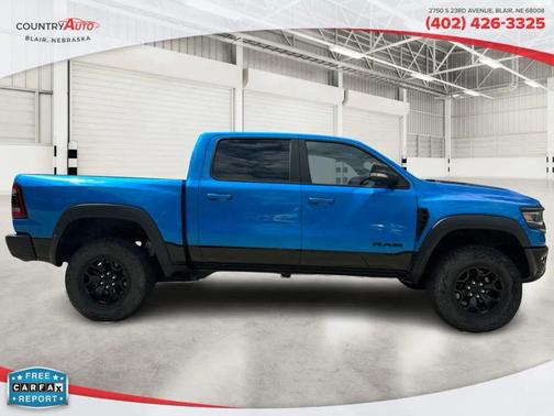 Blue 2022 RAM 1500 TRX