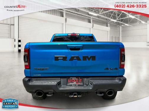 Blue 2022 RAM 1500 TRX
