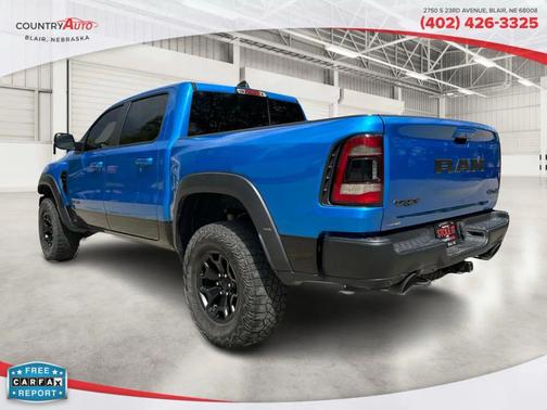 Blue 2022 RAM 1500 TRX