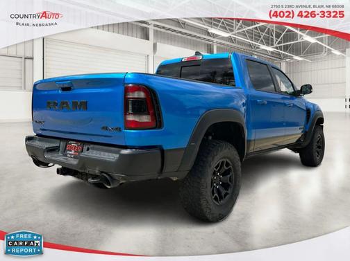 Blue 2022 RAM 1500 TRX