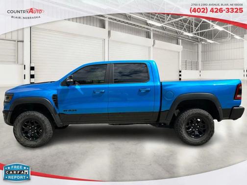 Blue 2022 RAM 1500 TRX