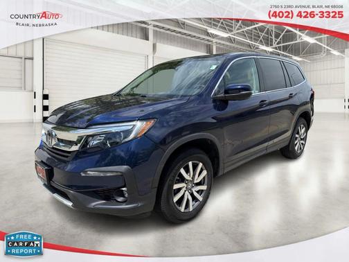 Blue 2022 Honda Pilot EX-L Sport Utility 4D