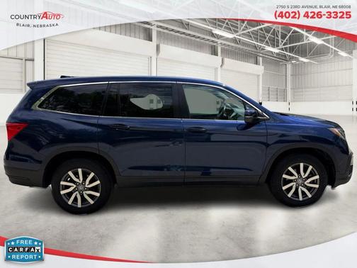 Blue 2022 Honda Pilot EX-L Sport Utility 4D