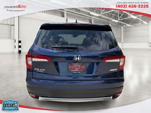 Blue 2022 Honda Pilot EX-L Sport Utility 4D
