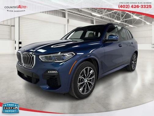 Blue 2019 BMW X5 xDrive40i