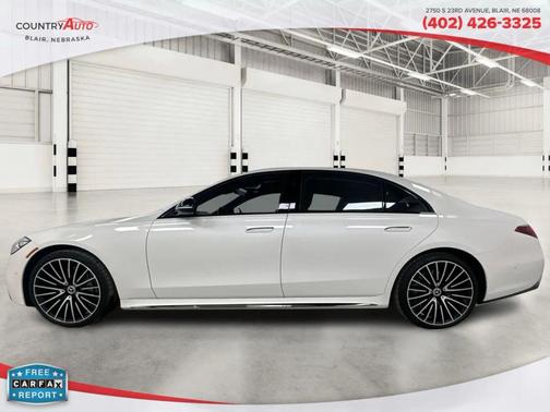 White 2023 Mercedes-Benz S-Class S 580 4MATIC