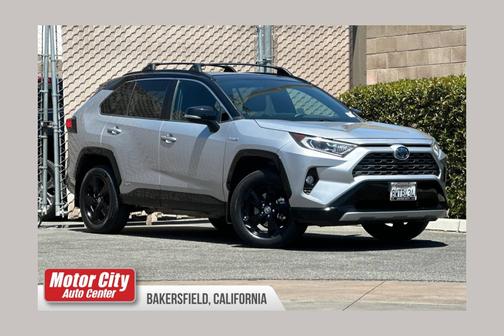 Silver Sky Metallic/Midnight Black Metallic 2021 Toyota RAV4 Hybrid XSE