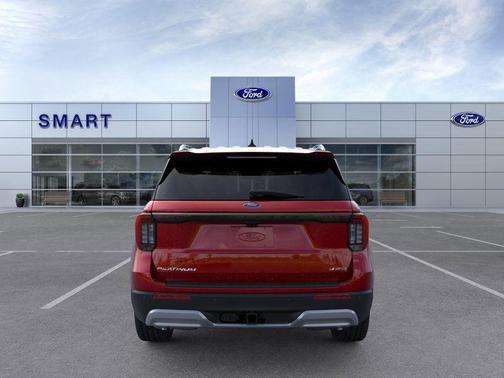 Rapid Red Metallic Tinted Clearcoat 2026 Ford Explorer Platinum