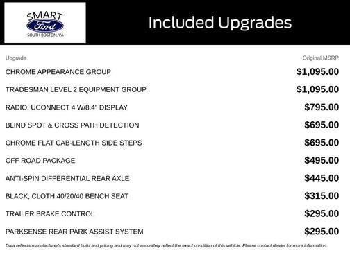 2020 RAM 2500 Tradesman Crew Cab 4X4 6'4' Box