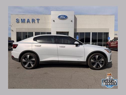 Snow Metallic 2024 Polestar 2 Long Range Single Motor