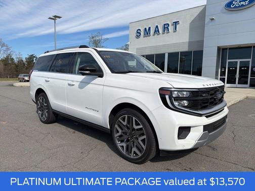 White Metallic 2025 Ford Expedition Platinum