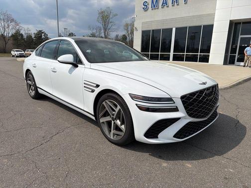 Alta White 2025 Genesis G80 3.5T Sport Advanced AWD
