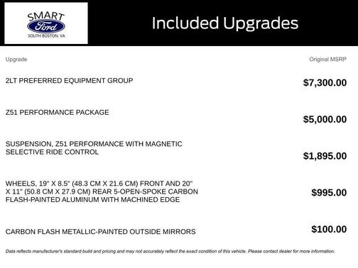 2020 Chevrolet Corvette Stingray w/2LT