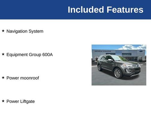 MAGNETIC METALLIC 2017 Ford Explorer PLATINUM